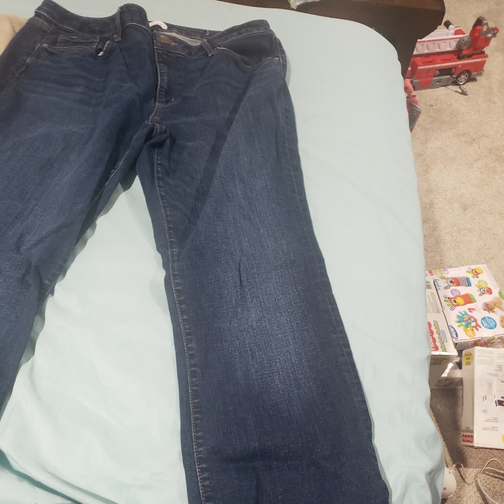 Women's plus size blue jeans